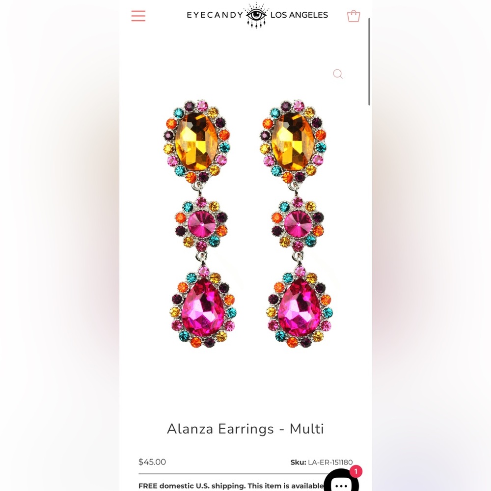 Eye Candy Colorful Gemstone Earrings
